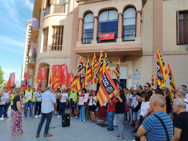 CCOO i UGT es concentren a la CEPTA