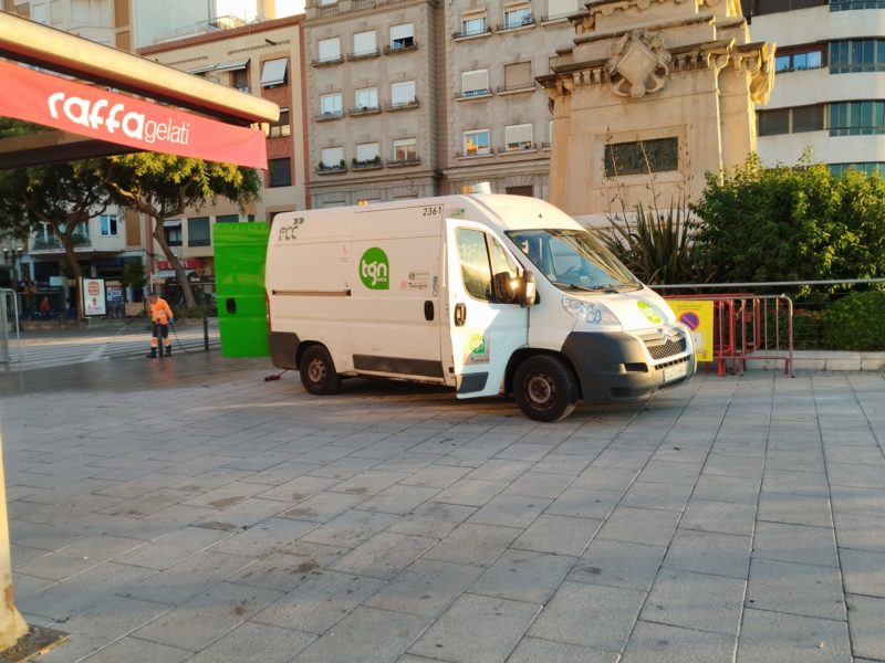 Dispositiu de neteja durant Santa Tecla