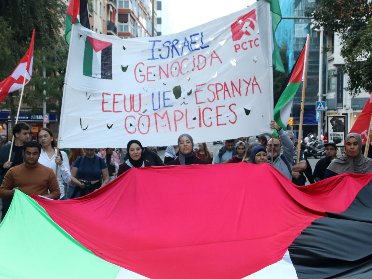 Unes 750 persones reclamen a Tarragona la pau definitiva a Palestina