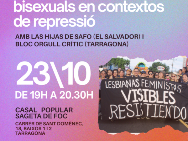 Activistes salvadorenques visiten Tarragona per visibilitzar la situació de repressió del col·lectiu LGTBIQ+ al seu país amb una trobada