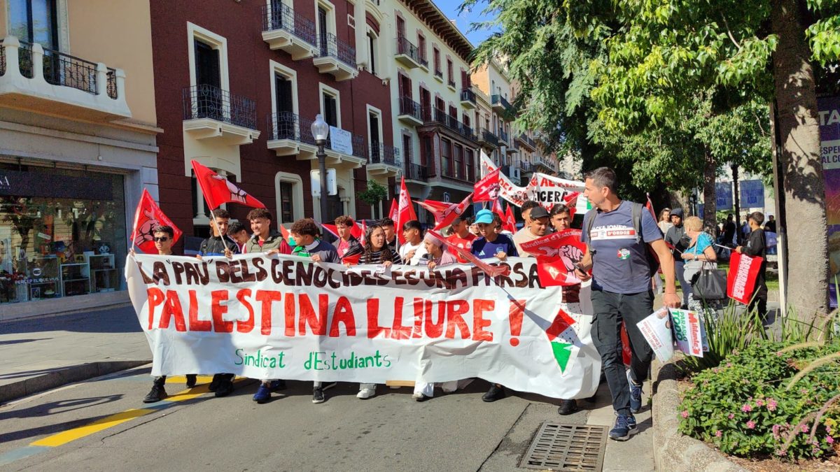 Manifestació pro palestina