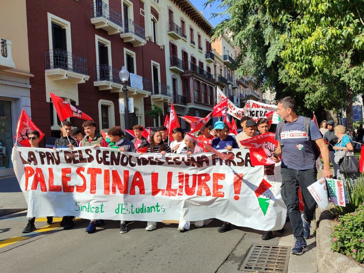 Els estudiants surten al carrer perquè consideren ‘insuficient’ el tractat de pau a Gaza