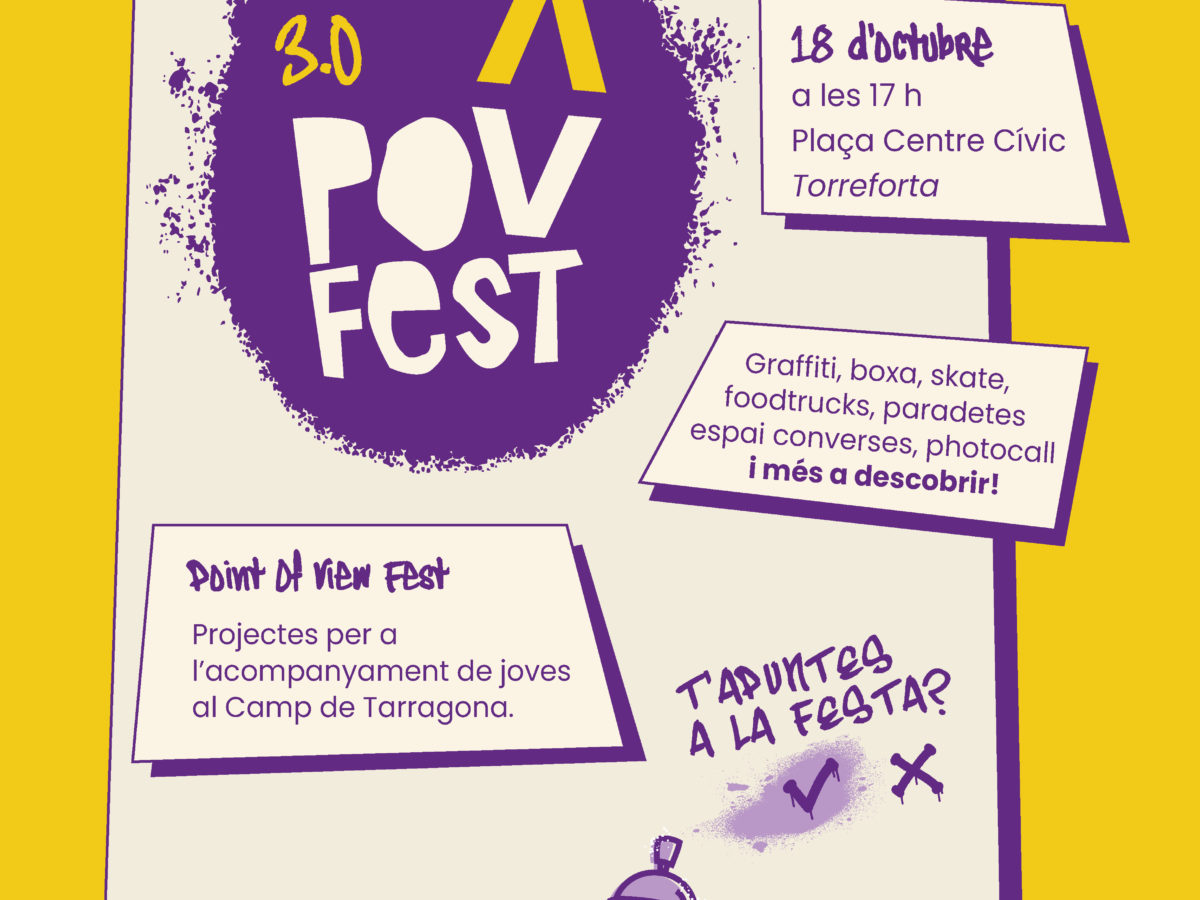 Torreforta acull la tercera edició de la POV Fest, la festa de la joventut i l’economia social del Camp de Tarragona