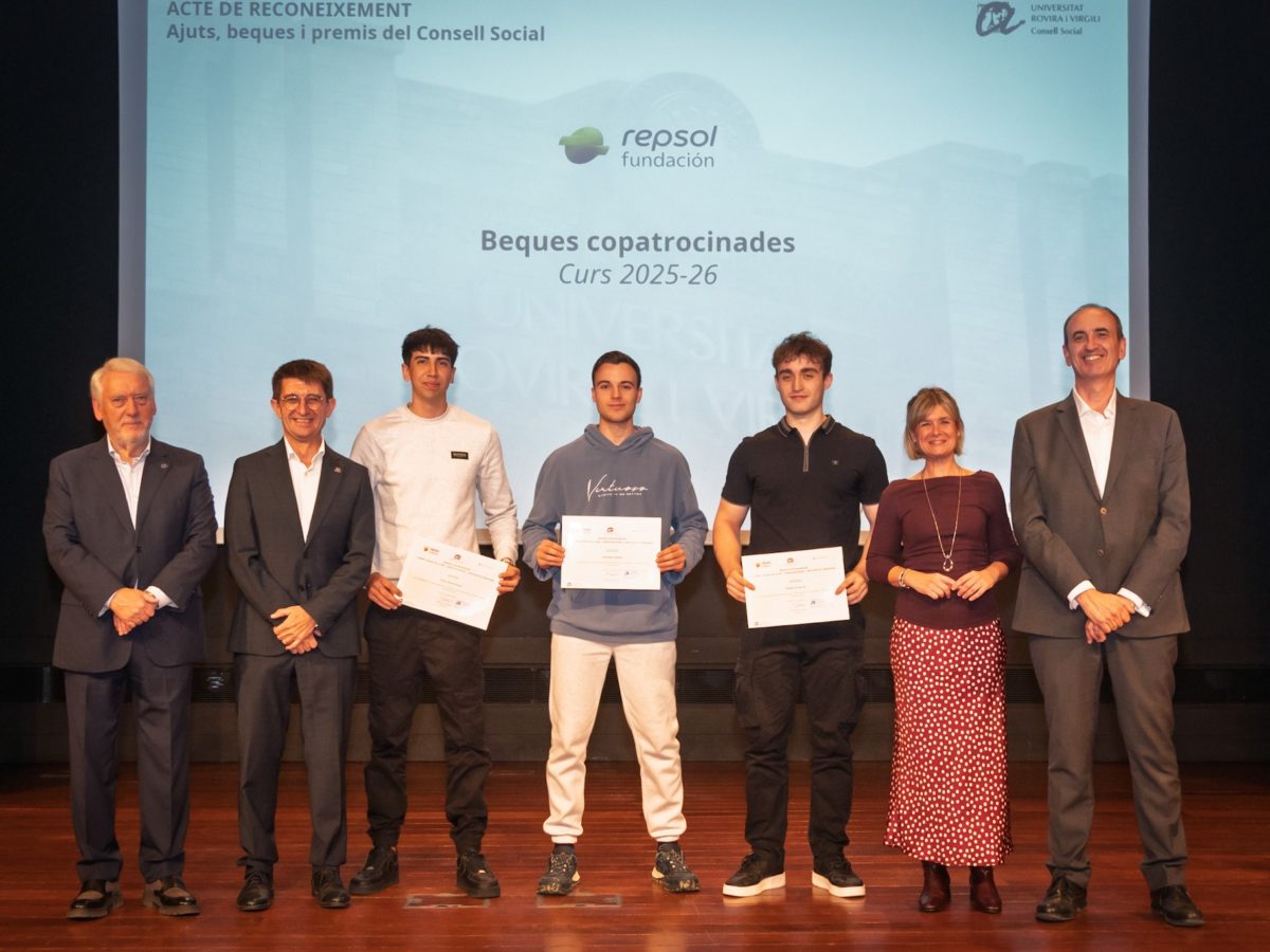 Entregades les Beques del Consell Social URV i la Fundación Repsol