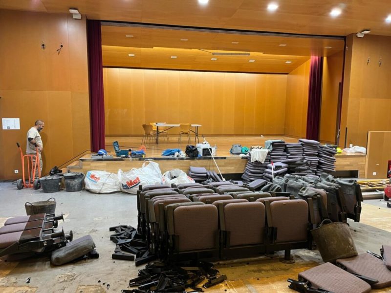 En marxa les obres de reforma de l’Aula Magna del campus Catalunya