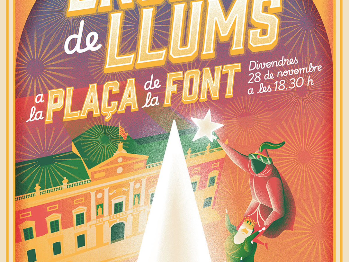Tot a punt per a l’encesa de llums de Nadal des de la Plaça de la Font