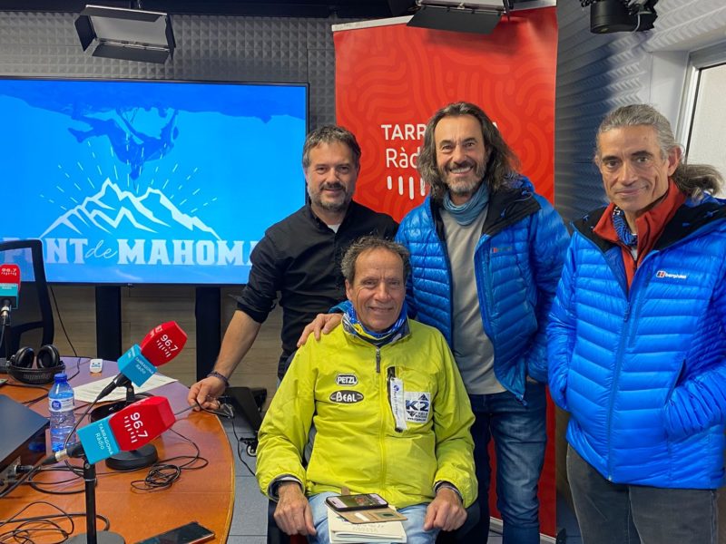 Equip del Pont de Mahoma. 05/12/2025 Josep Suñé, Òscar Cadiach, Sebastià Poy i Josep Maria Bonachí, amb Sílvia García als controls tècnics