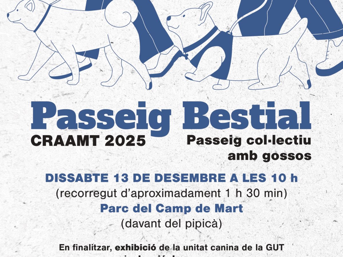 ‘Un Passeig Bestial’ per a promoure l’adopció responsable de gossos