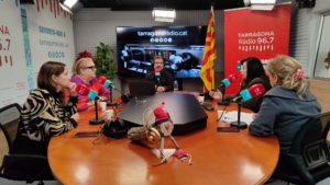 Maria Roig (ERC), Sandra Ramos (PSC), Josep Suñé, Maria Mercè Martorell (PP) i Judith Gómez (VOX)