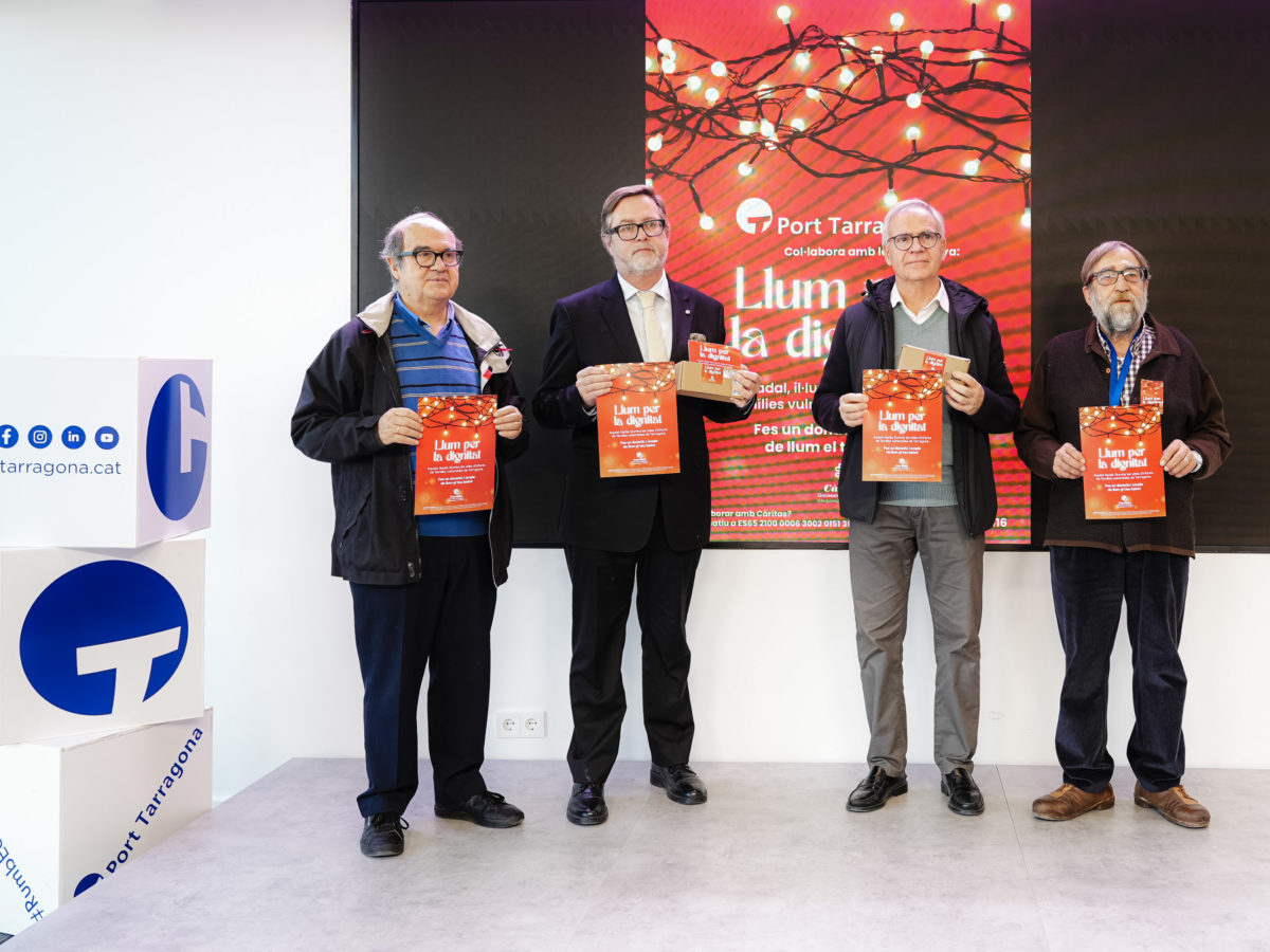 El Port de Tarragona se suma a la campanya solidària de Nadal ‘Llum per la dignitat’ de Càritas