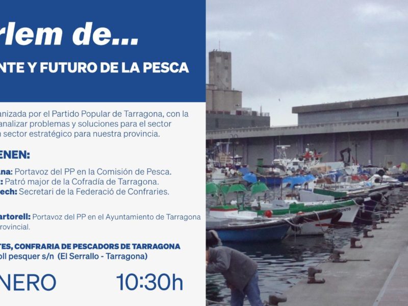 El PP organitza una jornada per analitzar el present i el futur de la pesca