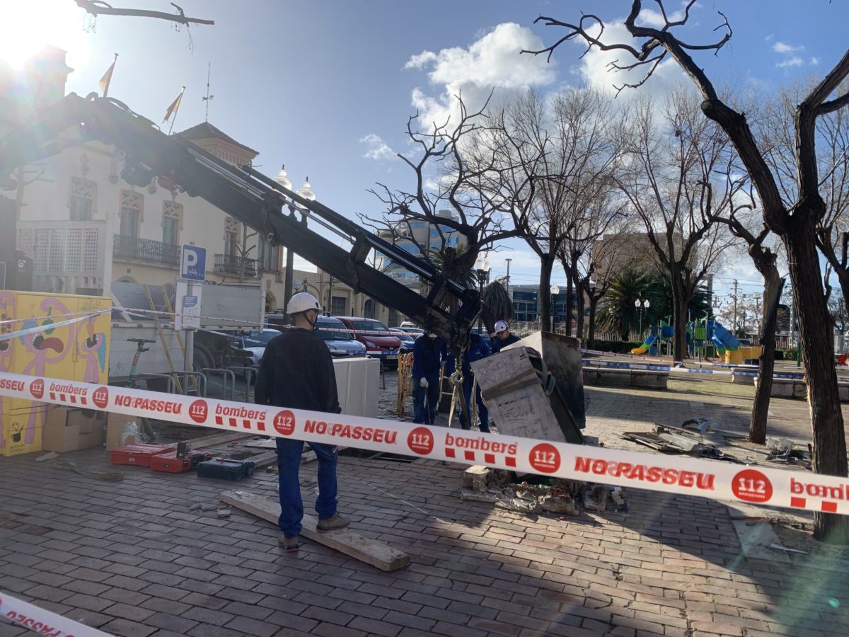 Accident a la Plaça dels Carros FOTO: Rosó Arimany
