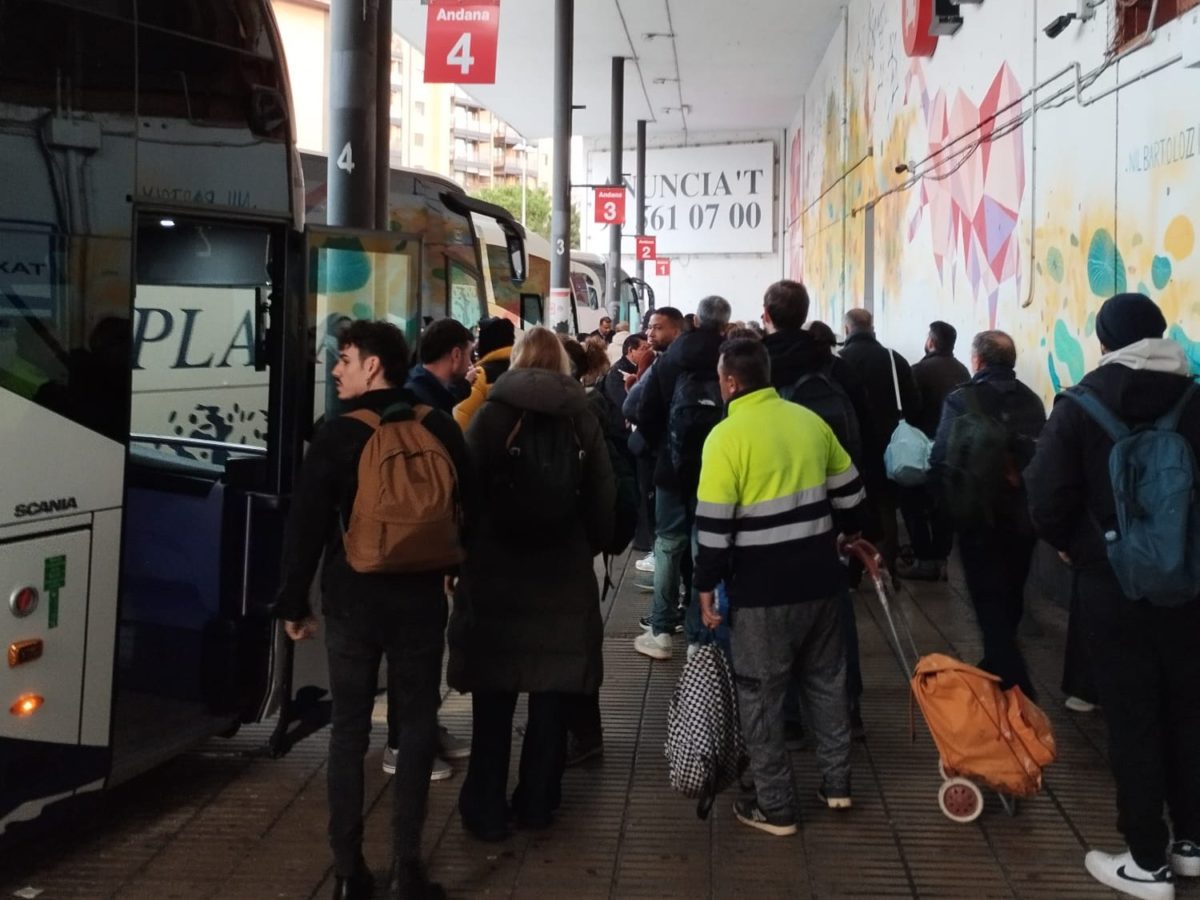 L’Estació d’Autobusos reforça els serveis pel tall ferroviari generalitzat