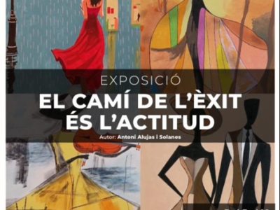 El pintor Antoni Alujas inaugura la seva exposició al Pati del Rei Jaume I