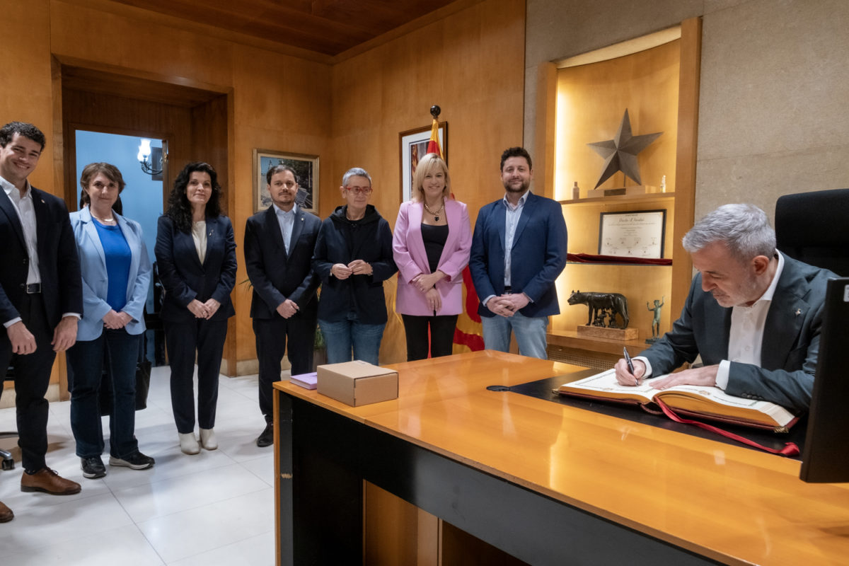 L'alcalde de Barcelona, Jaume Collboni fa la primera visita institucional a Tarragona. Foto Joan Carles Borrachero.