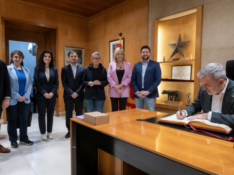 L'alcalde de Barcelona, Jaume Collboni fa la primera visita institucional a Tarragona. Foto Joan Carles Borrachero.