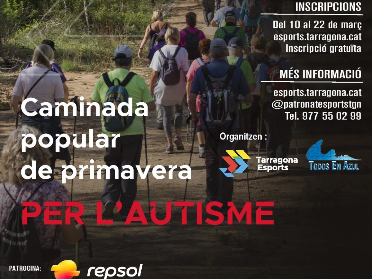 Tarragona acull aquest diumenge una nova edició de la Caminada de Primavera per l’Autisme amb més de 530 participants
