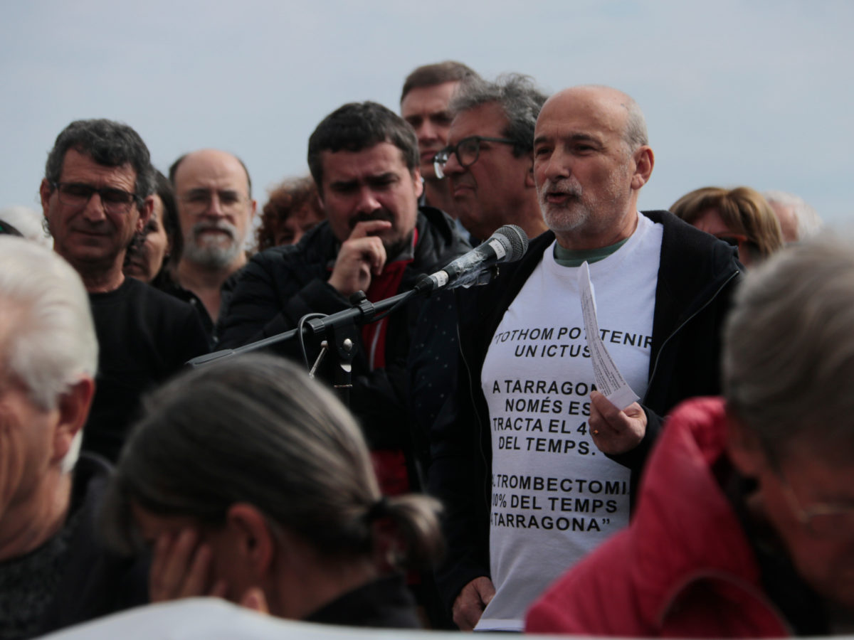 Nova manifestació per reclamar el servei ictus 24/7