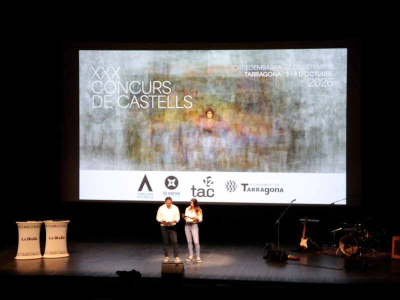 Presentació del cartell de la 30a edició del Concurs de Castells Data de publicació: diumenge 17 de maig del 2026, 20:16 Localització: Tarragona Autor: Ariadna Escoda