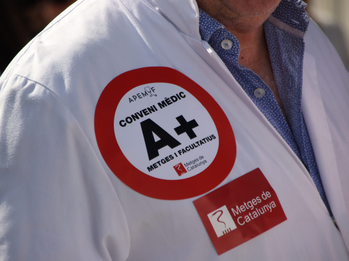 El Departament de Salut xifra el seguiment de la vaga de metges d’aquest dimecres en un 5,3%