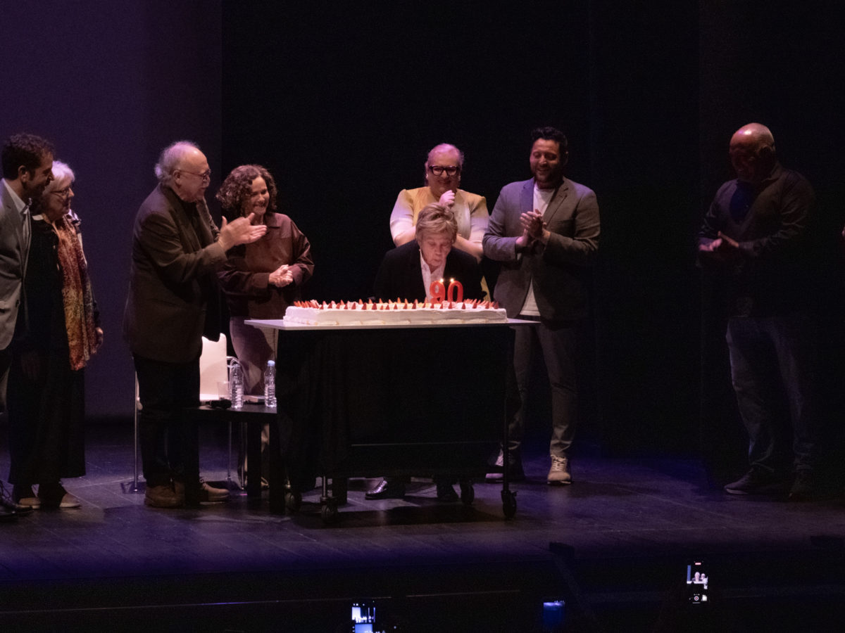 Homenatge de l'Ajuntament de Tarragona i la Institució de les Lletres Catalanes a Olga Xirinacs, el dia del seu 90è aniversari. Teatre Tarragona, 11 maig 2026. Foto: Juan Carlos Borrachero