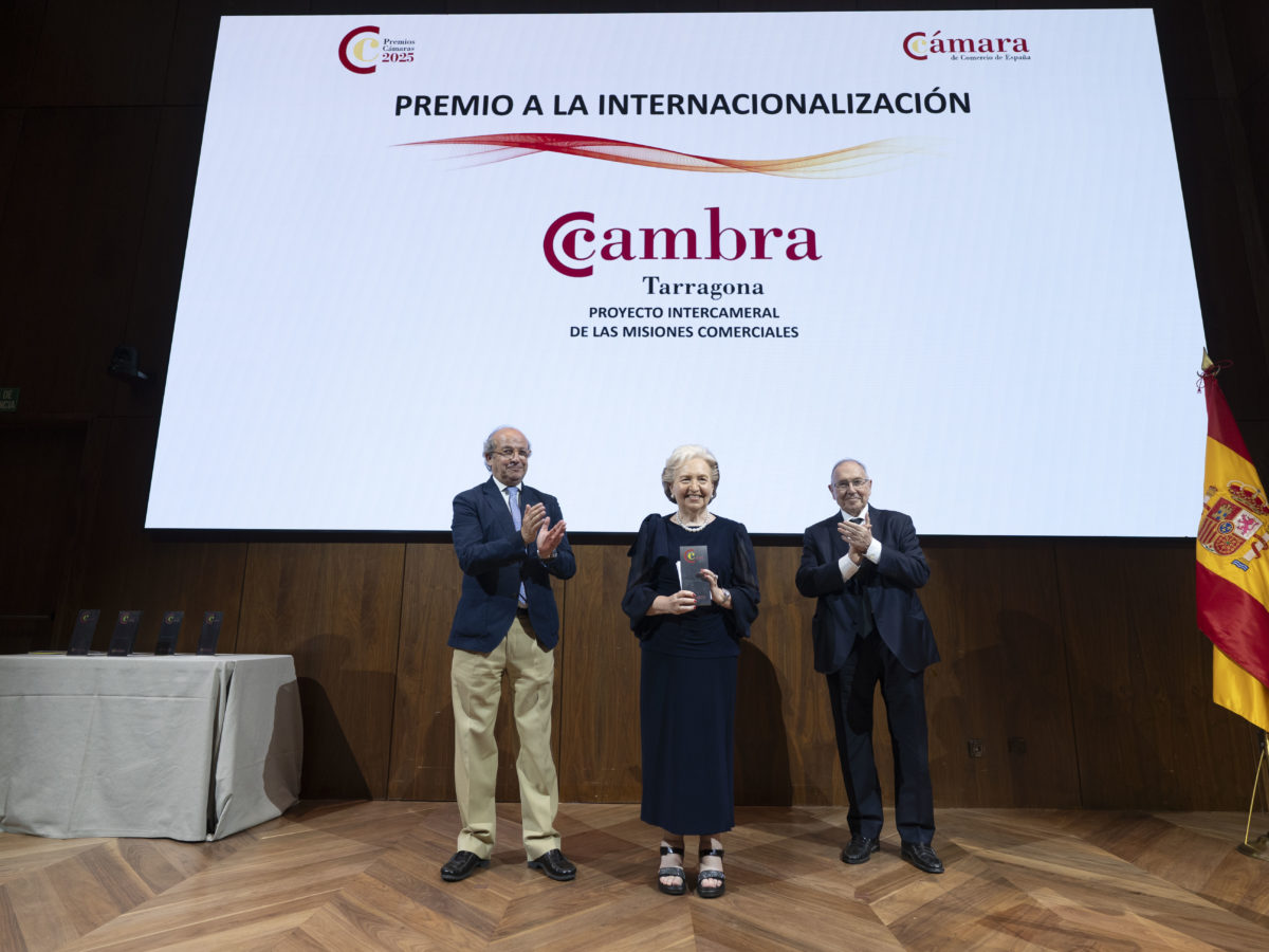 La Cambra de Tarragona guanya el Premi a la Internacionalització de la Cambra d’Espanya