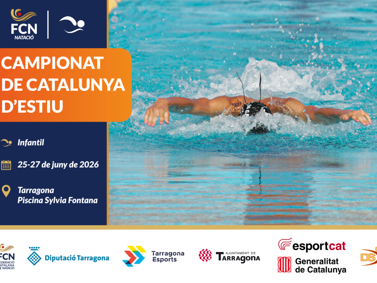 El Campionat de Catalunya de natació infantil d’estiu i la final de relleus tindran lloc a Tarragona