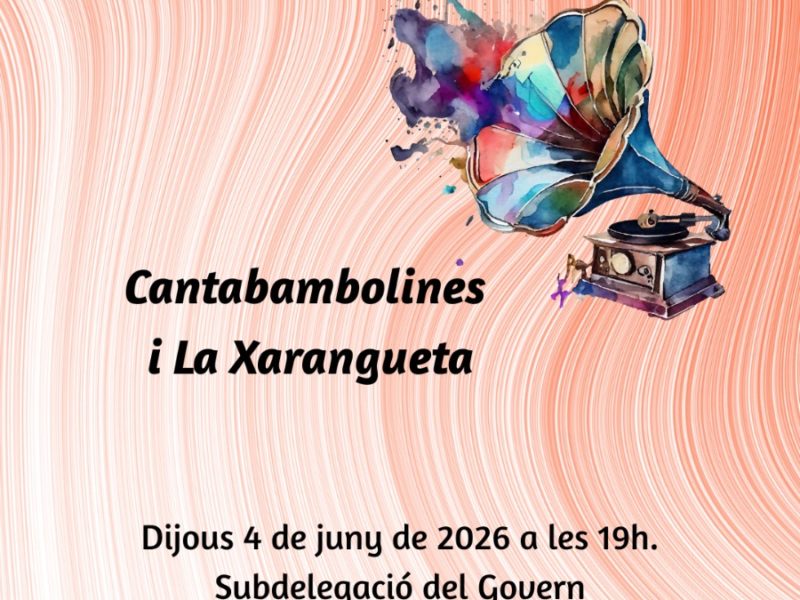 Concert de Cantabambolines i La Xangueta a la Subdelegació de Govern a Tarragona