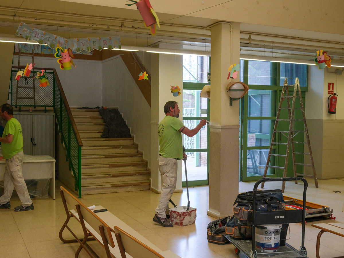 S’obre la licitació dels treballs de pintura a les escoles Bonavista, el Miracle i Marcel·lí Domingo
