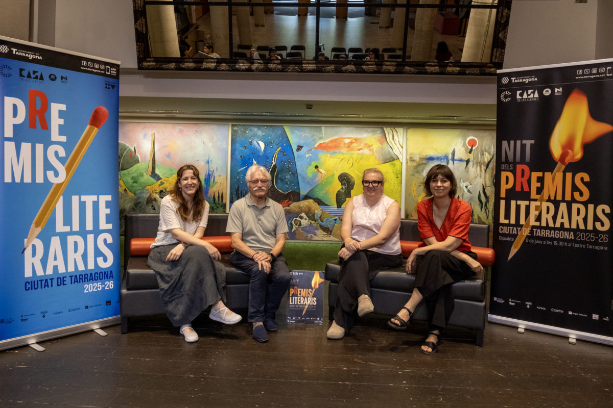 Premis Literaris Ciutat de tarragona. Zacarías Henar, Sandra Ramos, Laura Giné i editorial Angle