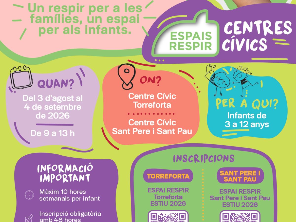 El programa Temps x Cures ofereix servei de canguratge gratuït aquest mes d’agost