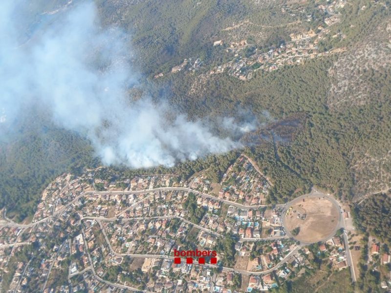 84 municipis d’onze comarques, en perill extrem d’incendis forestals dilluns
