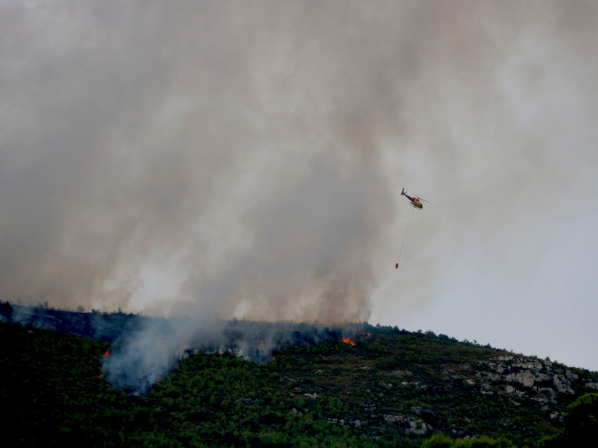 Els Bombers treballen en un nou incendi de vegetació amb diversos focus a Querol