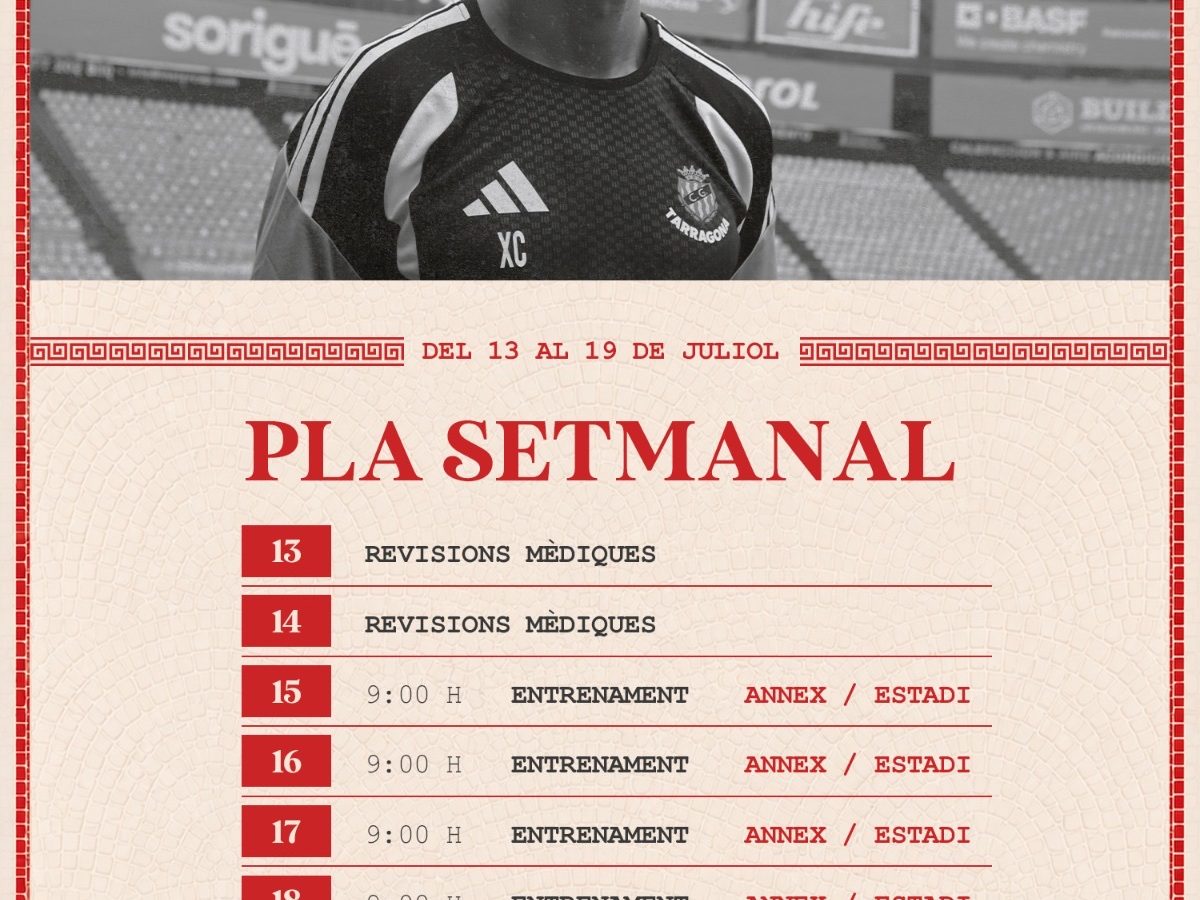 29 jugadors iniciaran la Pretemporada del Nàstic aquest dimecres