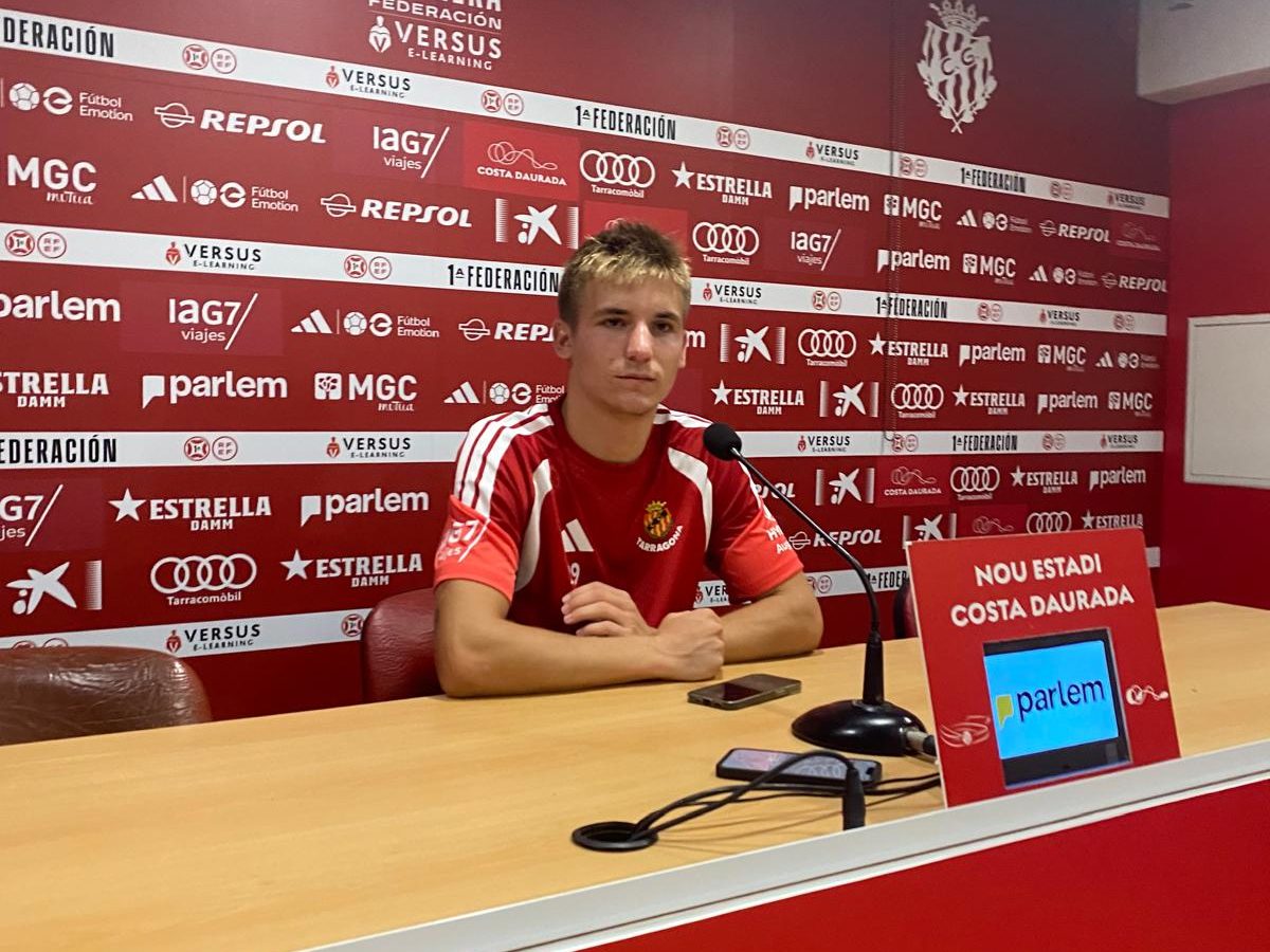 Oriol Subirats viu el seu dia més especial al Nàstic