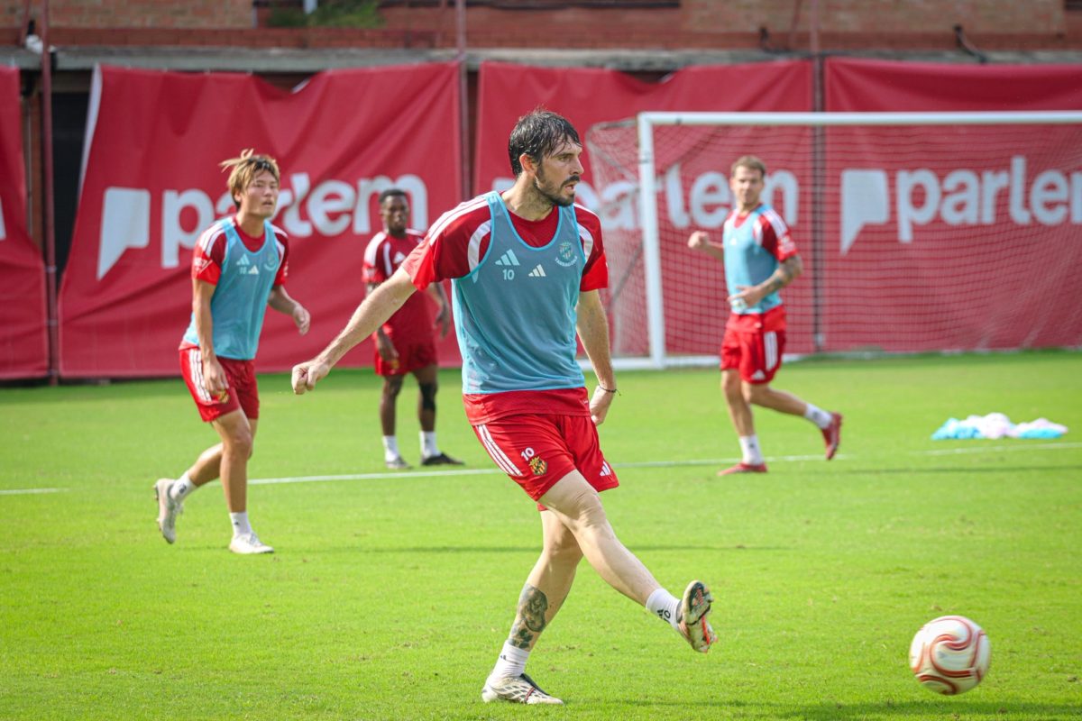 Eugeni Valderrama durant un entrenament