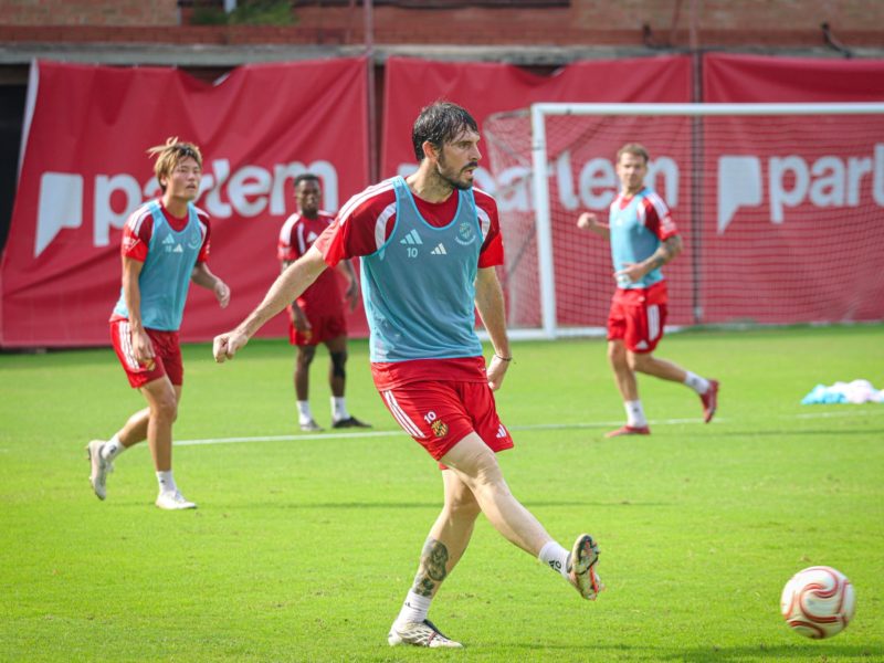 Eugeni Valderrama durant un entrenament