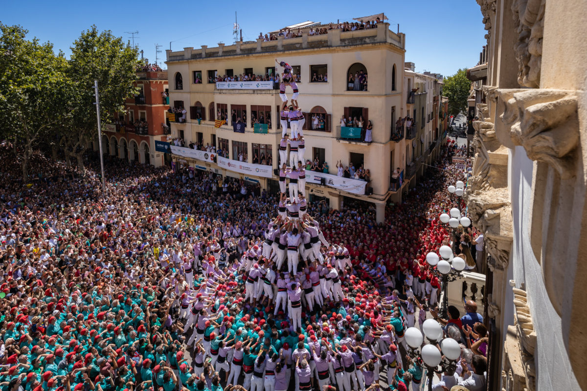 El 3 de 10 amb folre i manilles de la Colla Jove Xiquets de Tarragona durant la diada de Sant Fèlix Data de publicació: diumenge 30 d’agost del 2026, 14:34 Localització: Vilafranca del Penedès Autor: Jordi Borràs
