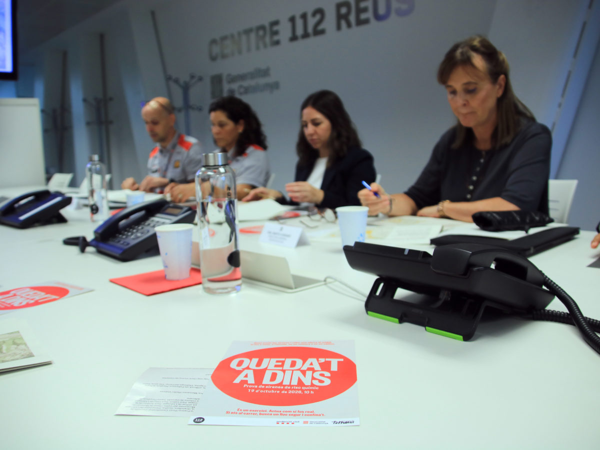 Protecció Civil activarà alhora les 119 sirenes de risc químic de Catalunya el 19 d’octubre i enviarà un ES-Alert previ