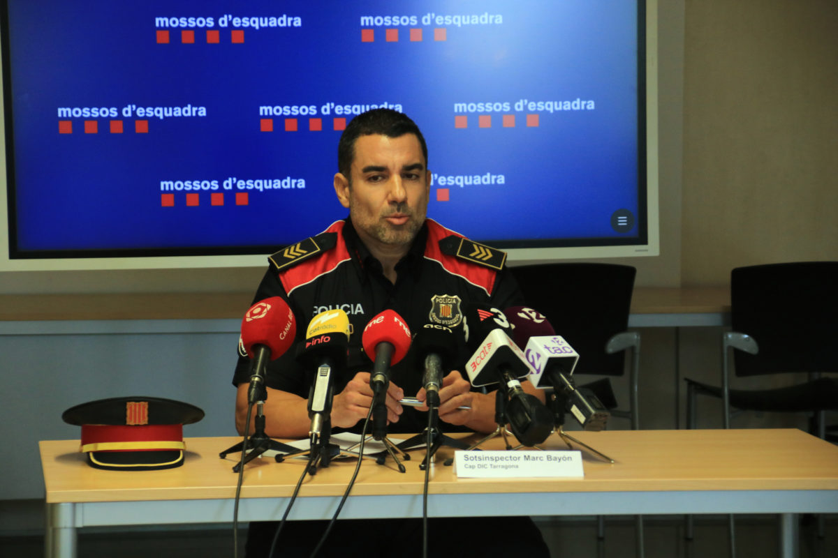 cap de la Divisió d'Investigació Criminal (DIC) del Camp de Tarragona, Marc Bayón, FOTO: ACN