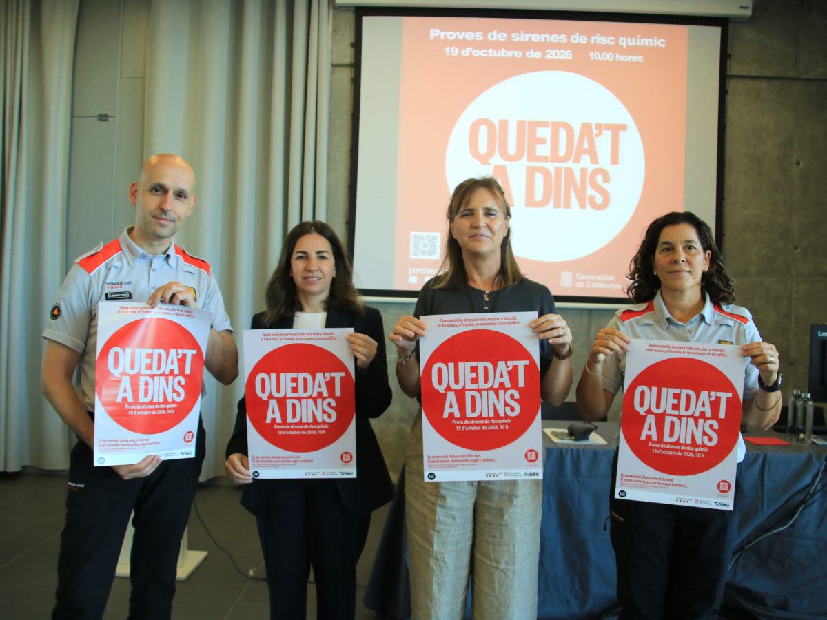 Les sirenes de Protecció Civil sonaran aquest dilluns en una prova arreu de Catalunya