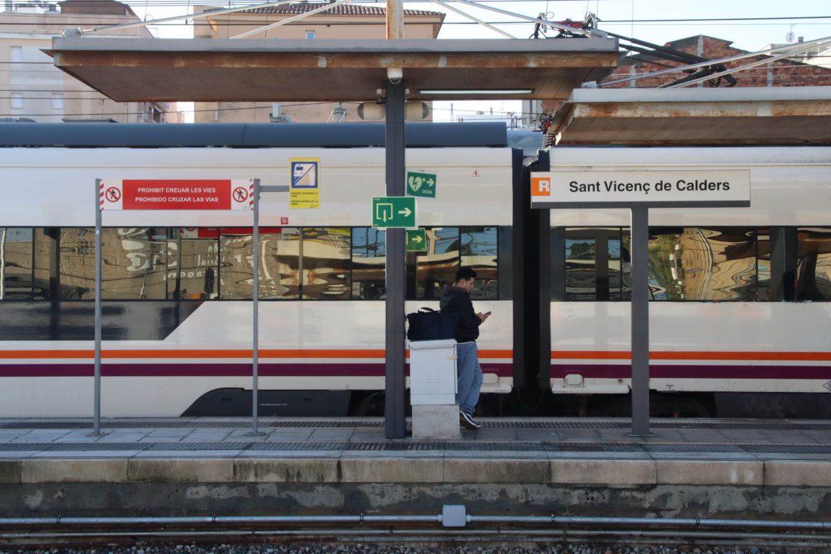 Estació Sant Vicenç FOTO: ACN