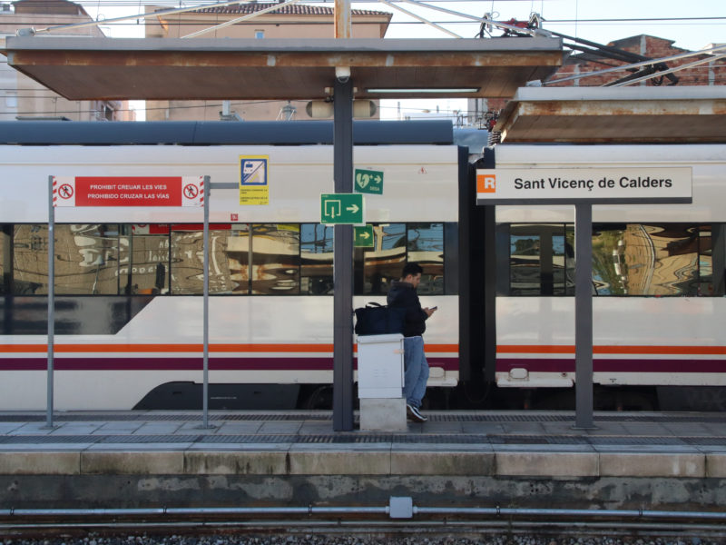 Estació Sant Vicenç FOTO: ACN