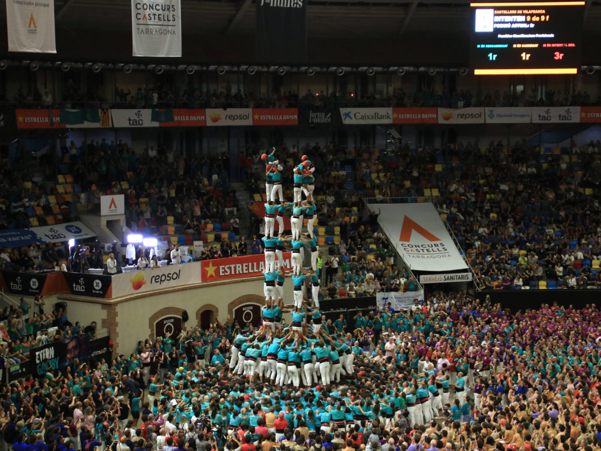 Els Castellers de Vilafranca tornen a guanyar el Concurs de Castells