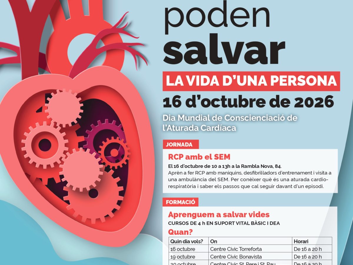 Tarragona commemora el Dia Mundial de la Sensibilització de l’Aturada Cardíaca