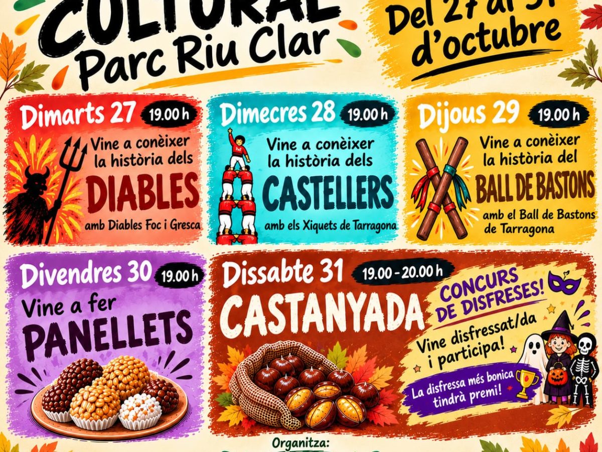 Parc Riu Clar celebra la seva Setmana Cultural