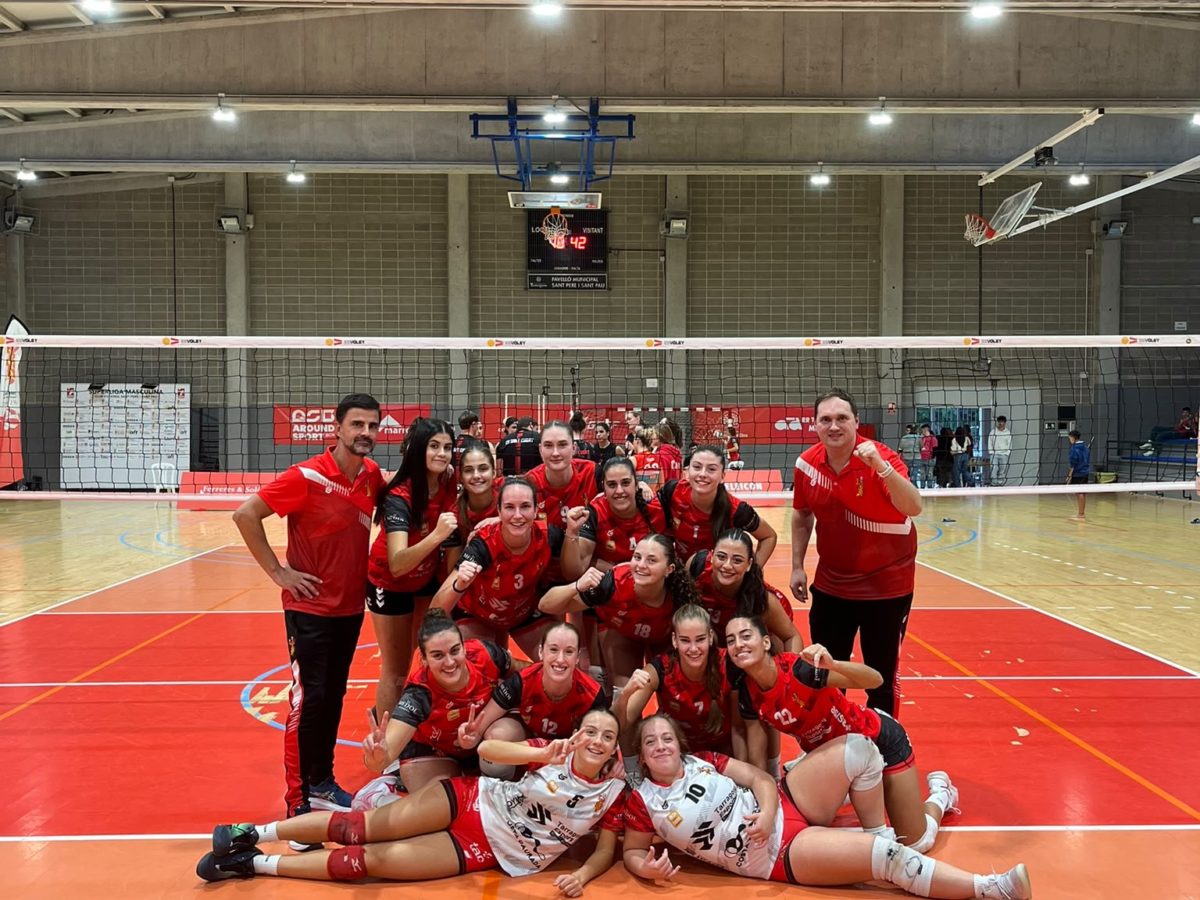 El femení del Vòlei SPSP manté la imbatibilitat després de superar el Sant Cugat al tie-break